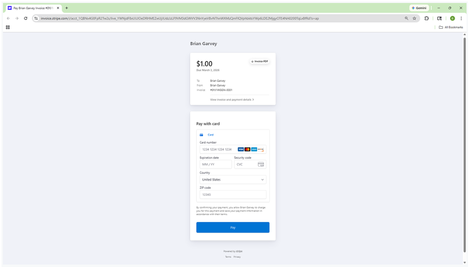 Invoice delivery confirmation
